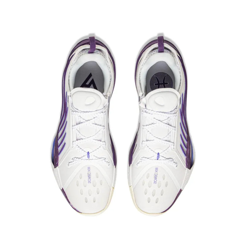 Li-Ning Sonic 13 "White Purple" Basketball Shoes