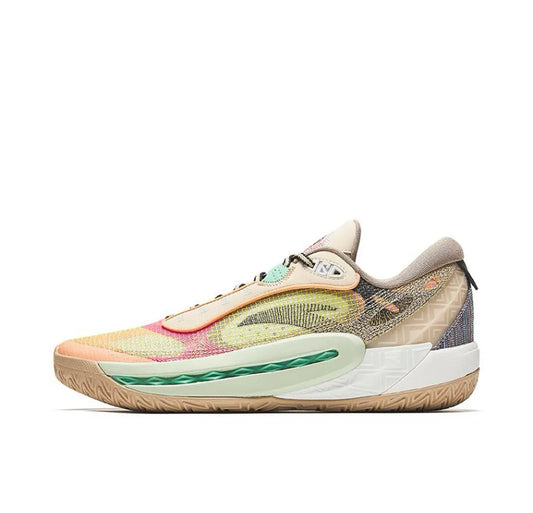 Anta Shockwave 6 ‘Yellow Brown Pink’ Unisex Basketball Shoes