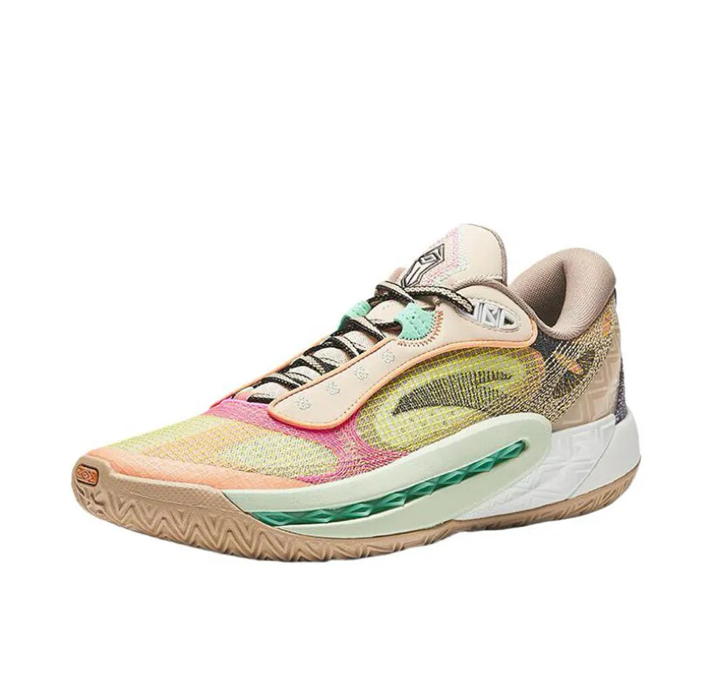 Anta Shockwave 6 ‘Yellow Brown Pink’ Unisex Basketball Shoes