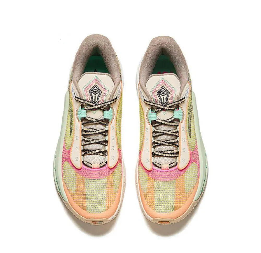 Anta Shockwave 6 ‘Yellow Brown Pink’ Unisex Basketball Shoes