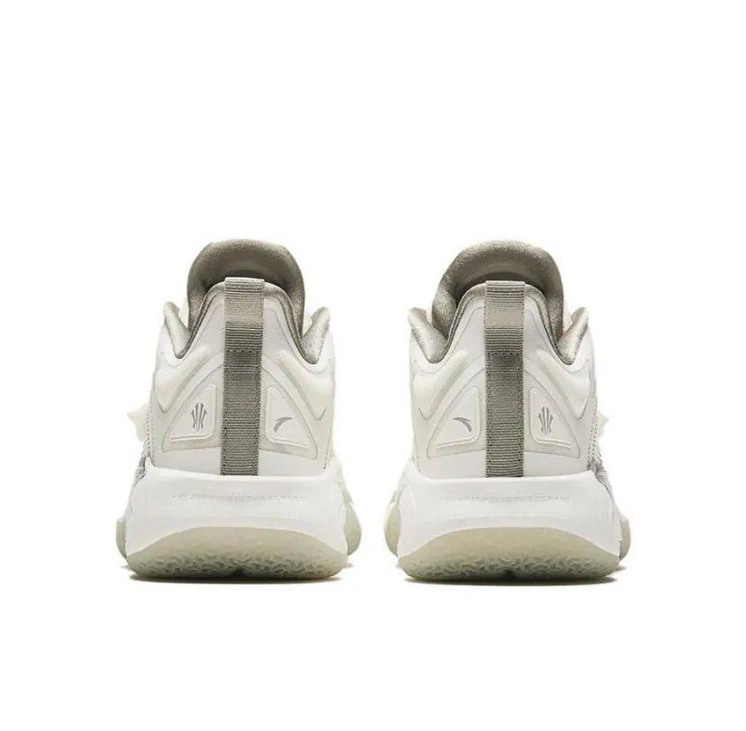 (GS) Anta KAI 1 'Yang' Triple White Kids Basketball Shoes