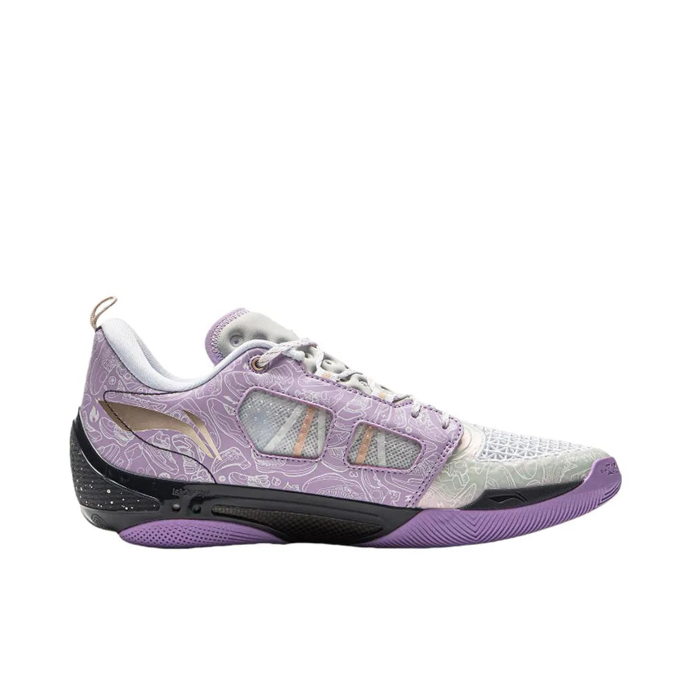 Li-Ning Way of Wade 808 4 Ultra 'White Purple' Basketball Shoes