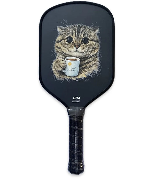 Morning Brew Cat 16mm T700 Carbon Fibre Pickleball Paddle