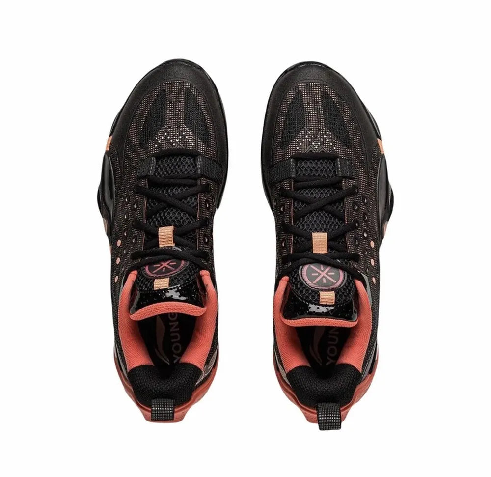 (GS) Li-Ning Wade All-City 13 "Black Orange" Kids Basketball Shoes